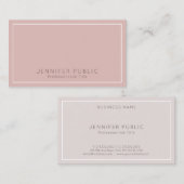 Elegante Farben Moderne Berufliche Sleek Schlicht  Visitenkarte (Vorne/Hinten)