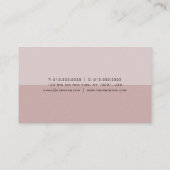 Elegante Farben Moderne, einfache Berufliche Trend Visitenkarte (Rückseite)