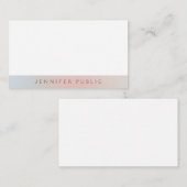 Elegante Farben Moderne Minimalistische Vorlage Ei (Vorne/Hinten)