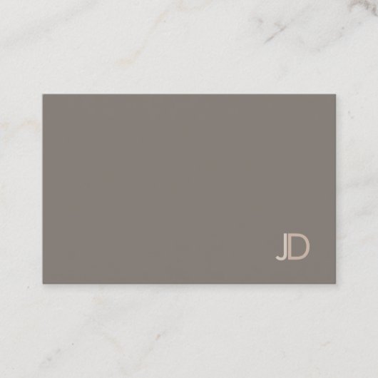 Elegante Farben Moderne Monogramm-Vorlage Trendy Visitenkarte (Vorderseite)