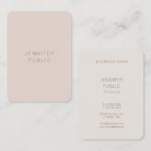 Elegante Farben Personalisiert Moderne Luxusvorlag Visitenkarte (Vorne/Hinten)