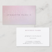 Elegante Farben Schlicht Beruflich Modernes Design Visitenkarte (Vorne/Hinten)