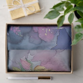 Elegante Farben Wasserfarbe Blumendekoupage Seidenpapier (Geschenk)