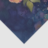 Elegante Farben Wasserfarbe Blumendekoupage Seidenpapier (Detail)