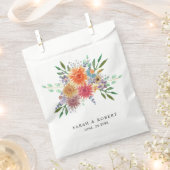 Elegante Farben Wasserfarben Rustikale Hochzeit Geschenktütchen (Ausgeschnitten)