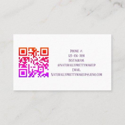 Elegante Farben Wasserfarben Visitenkarte (Rückseite)