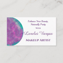 Elegante Farben Wasserfarben Visitenkarte