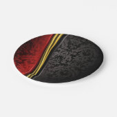 ELEGANTE FARBENFARBPATTER FÜR PARTY PAPPTELLER (Schrägansicht)