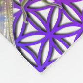 Elegante, farbenfrohe Blume des Libellen Fleecedecke (Ecke)