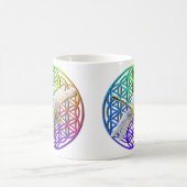 Elegante, farbenfrohe Blume des Libellen Kaffeetasse (Mittel)