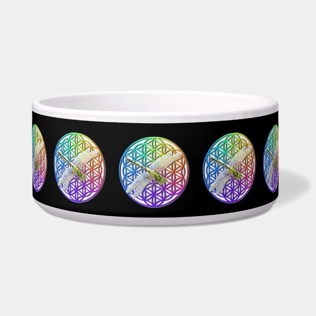 Elegante, farbenfrohe Blume des Libellen Napf (Vorderseite)