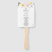 Elegante farbenfrohe Blume Fächer (Vorderseite)