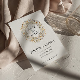 Elegante farbenfrohe Blumen Moderne, einzigartige  Save The Date