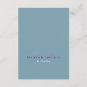 Elegante farbenfrohe Blumen schwarze Hochzeitsdeta Begleitkarte (Rückseite)