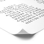 Elegante farbenfrohe Blumenübersicht Poster (Ecke)