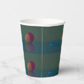 Elegante farbenfrohe Crochet Easter Egg Blue Green Pappbecher (Rechts)
