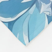 Elegante farbenfrohe Dahlia-Blume auf dunklem Hint Fleecedecke (Ecke)