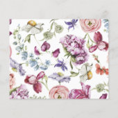 Elegante farbenfrohe Dattelkarte (Rückseite)