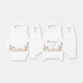 Elegante farbenfrohe Hochzeit der Wildblume Geschenkschachtel (Ungefaltet)