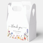 Elegante farbenfrohe Hochzeit der Wildblume Geschenkschachtel (Geöffnet)