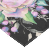 Elegante farbenfrohe Korallenrosa Blume Blütenschw Tischdecke (Schrägansicht)