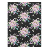 Elegante farbenfrohe Korallenrosa Blume Blütenschw Tischdecke (Vorderseite)