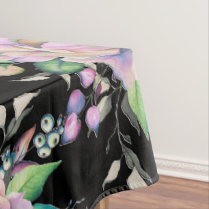 Elegante farbenfrohe Korallenrosa Blume Blütenschw Tischdecke