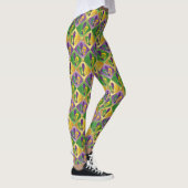 Elegante farbenfrohe Lilie Leggings (Rechts)