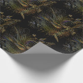 Elegante farbenfrohe Partridges Geschenkpapier (Ecke)