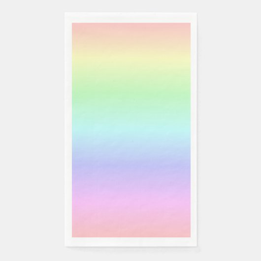 Elegante Farbenfrohe Regenbogenfarben Leichte Weic Serviette (Vorderseite)