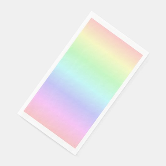 Elegante Farbenfrohe Regenbogenfarben Leichte Weic Serviette (Ecke)