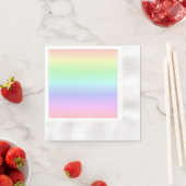 Elegante Farbenfrohe Regenbogenfarben Leichte Weic Serviette (Beispiel)