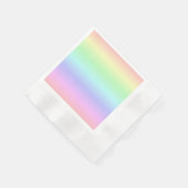 Elegante Farbenfrohe Regenbogenfarben Leichte Weic Serviette (Ecke)
