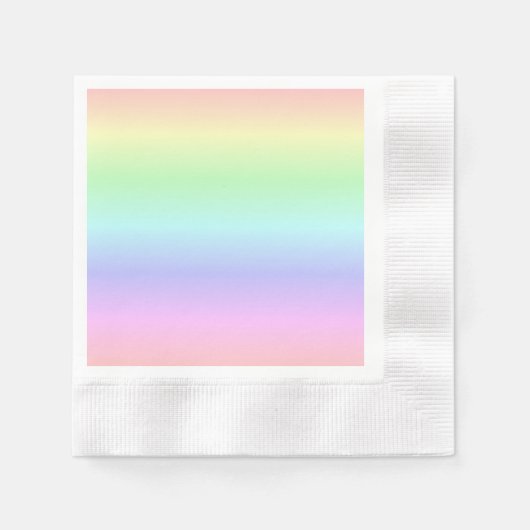 Elegante Farbenfrohe Regenbogenfarben Leichte Weic Serviette (Vorderseite)