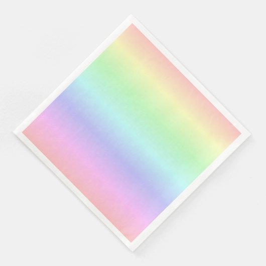 Elegante Farbenfrohe Regenbogenfarben Leichte Weic Serviette (Ecke)
