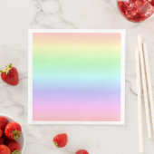 Elegante Farbenfrohe Regenbogenfarben Leichte Weic Serviette (Beispiel)