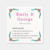 Elegante farbenfrohe Rose Shiny Moderne Blumenhoch Serviette (Vorderseite)