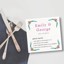 Elegante farbenfrohe Rose Shiny Moderne Blumenhoch Serviette