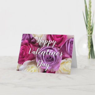 Elegante farbenfrohe Rosen Floral beste Freundin  Karte