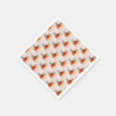 Elegante farbenfrohe rote Paprikaschoten Abstrakte Serviette (Ecke)