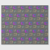 Elegante farbenfrohe Schneidemaschine Geschenkpapier (Flach)