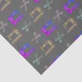 Elegante farbenfrohe Schneidemaschine Seidenpapier (Detail)