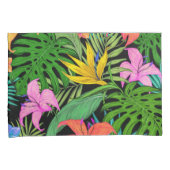 Elegante farbenfrohe Sommer-Tropical Floral Blätte Kissenbezug (Vorderseite-Rechts)