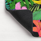 Elegante farbenfrohe Sommer-Tropical Floral Blätte Mousepad (Ecke)