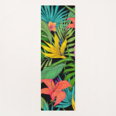Elegante farbenfrohe Sommer-Tropical Floral Blätte Yogamatte (Vorderseite)