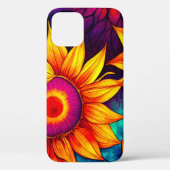 Elegante Farbenfrohe Sonnenblumen Blume Power | Case-Mate iPhone Hülle (Rückseite)