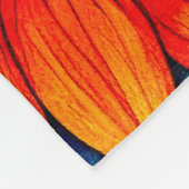 Elegante Farbenfrohe Sonnenblumen Blume Power | Fleecedecke (Ecke)