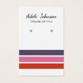 Elegante farbenfrohe Streifen (Vorderseite)