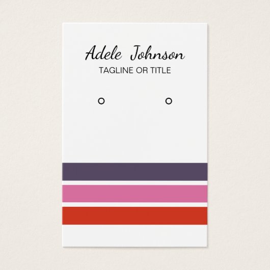 Elegante farbenfrohe Streifen (Vorderseite)