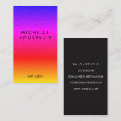 Elegante farbenfrohe Textur Visitenkarte (Vorne/Hinten)